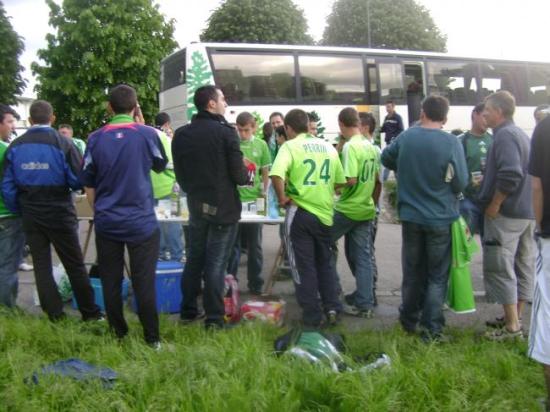 Apéro devant notre car